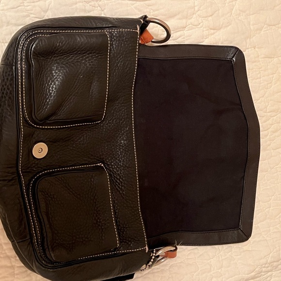 Coach Chelsea Black Pebbled Leather Shoulder Bag (F10893) - Picture 12 of 13